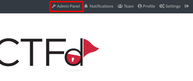 Link to the Admin panel