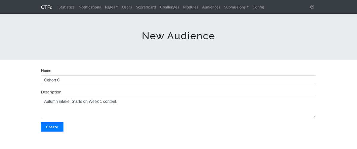 Creating a new audience