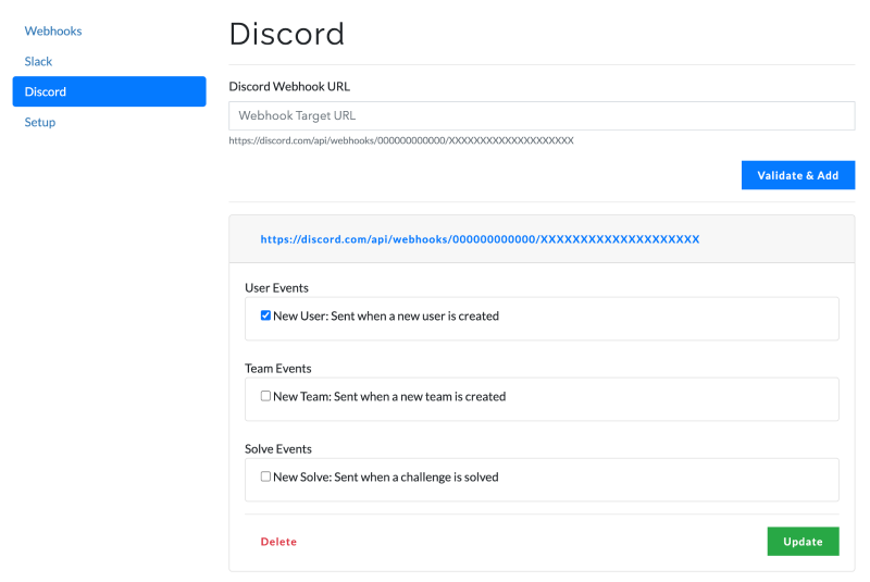 Discord Developer Portal — Documentation — Webhook